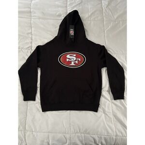 NFL San Francisco 49ers Youth Pullover Hoodie, Outer Stuff, Black Size L 14-16